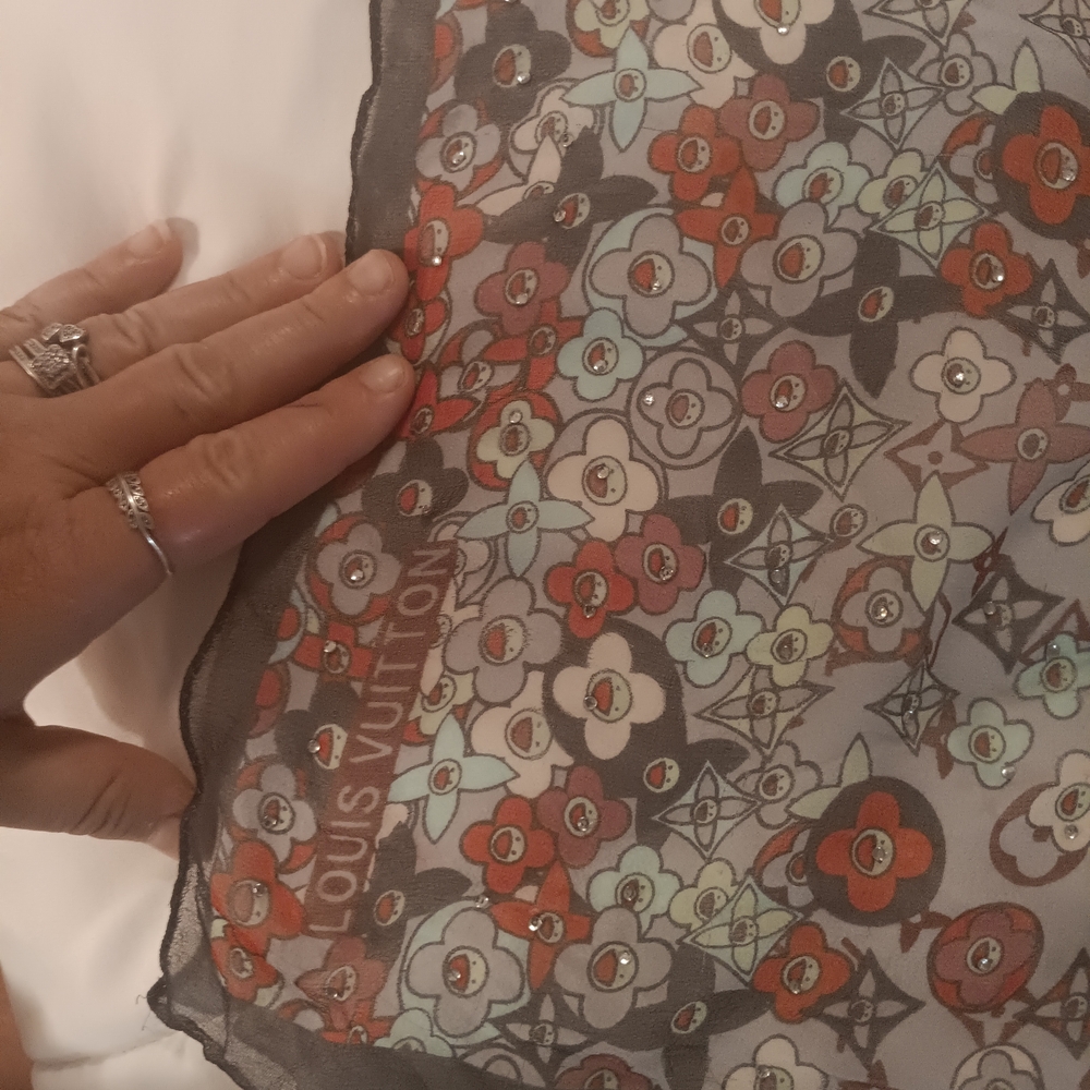 Louis Vuitton Multicolor Floral Scarf